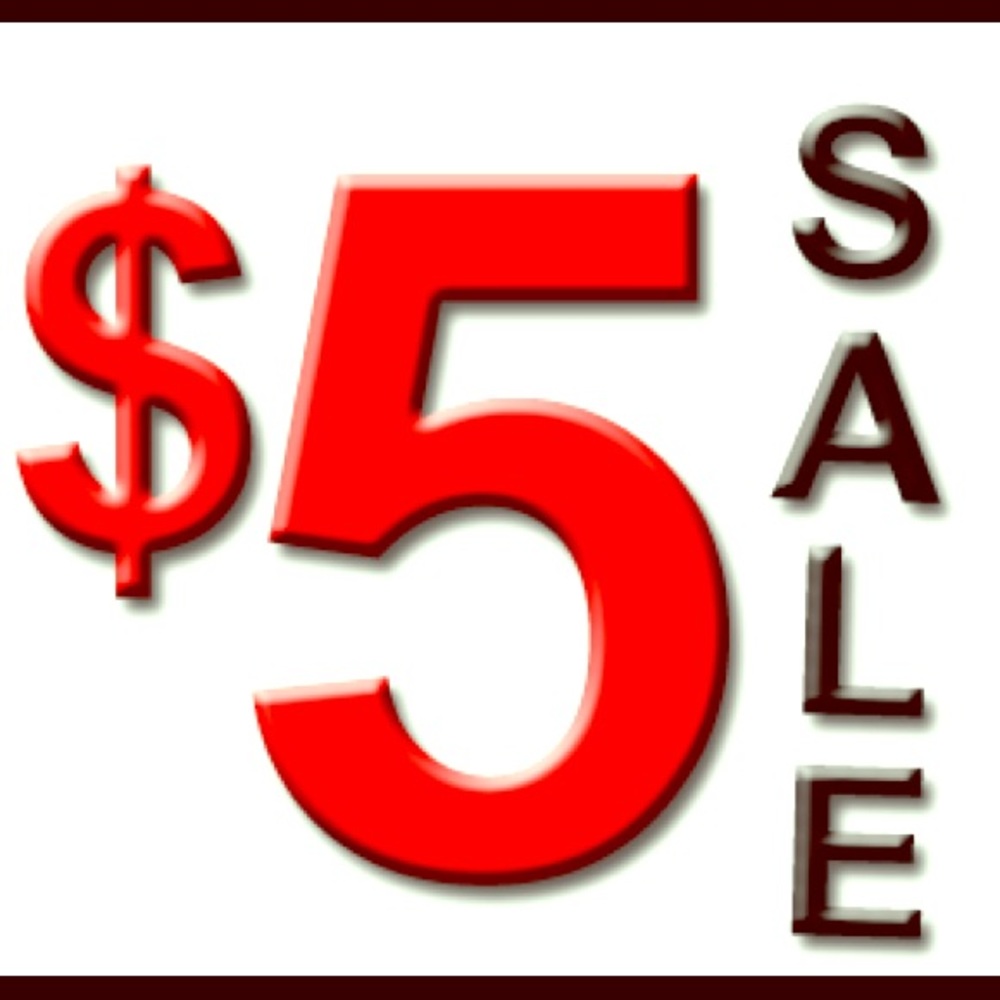 $5 SALEEEEEEEEEE